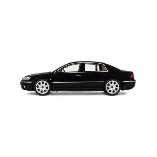 VW VOLKSWAGEN PHAETON 6.0 W12 BLACK L041 2005 OttO mobile 1:18 Resinemodell (Türen, Motorhaube... nicht zu öffnen!)